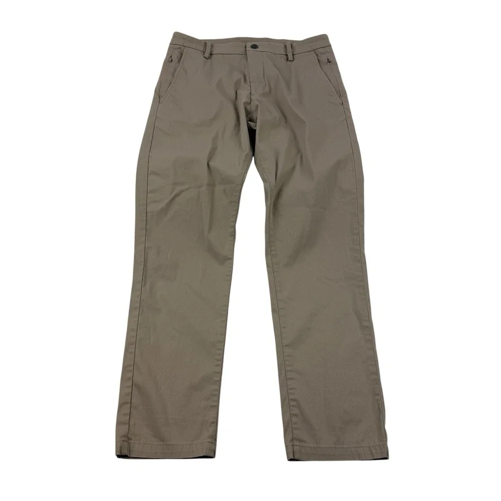 Birddogs Beige Cotton Nylon Girdle Pants Zipper‎ Pockets Men's Size 30x28